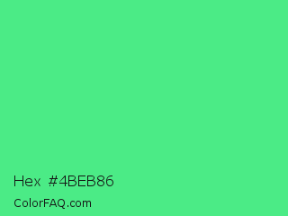 Hex #4beb86 Color Image