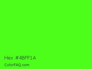 Hex #4bff1a Color Image
