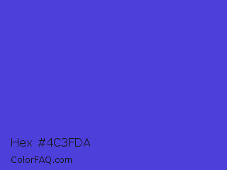 Hex #4c3fda Color Image