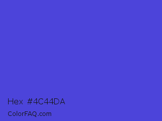 Hex #4c44da Color Image