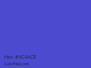 Hex #4c4ace Color Image