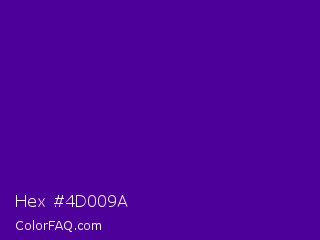 Hex #4d009a Color Image
