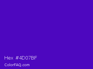 Hex #4d07bf Color Image