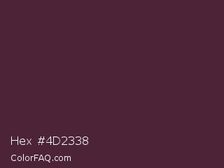 Hex #4d2338 Color Image