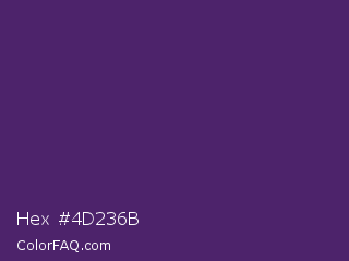 Hex #4d236b Color Image