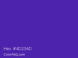 Hex #4d23ad Color Image