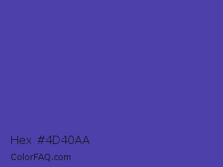 Hex #4d40aa Color Image