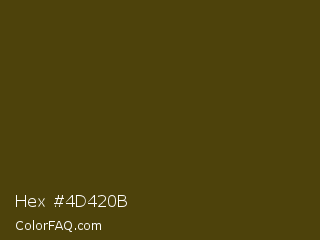 Hex #4d420b Color Image