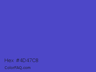 Hex #4d47c8 Color Image