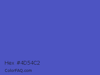 Hex #4d54c2 Color Image