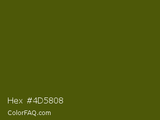 Hex #4d5808 Color Image