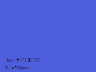 Hex #4d5ddb Color Image