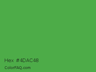 Hex #4dac48 Color Image