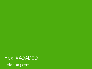 Hex #4dad0d Color Image
