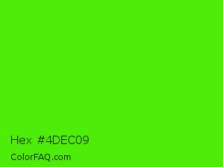 Hex #4dec09 Color Image