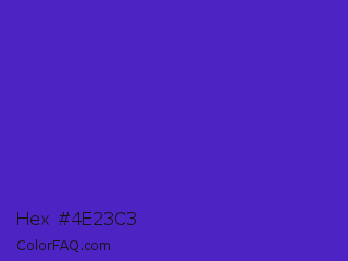 Hex #4e23c3 Color Image