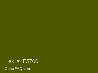 Hex #4e5700 Color Image