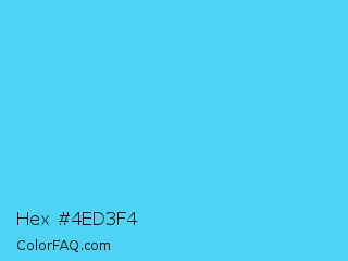 Hex #4ed3f4 Color Image