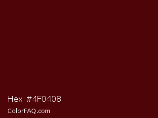 Hex #4f0408 Color Image