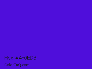 Hex #4f0edb Color Image