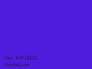 Hex #4f1bdd Color Image
