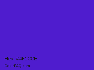 Hex #4f1cce Color Image