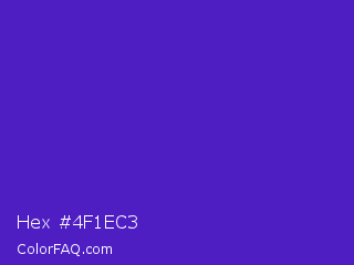 Hex #4f1ec3 Color Image