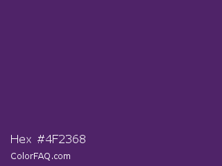 Hex #4f2368 Color Image