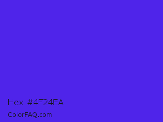 Hex #4f24ea Color Image