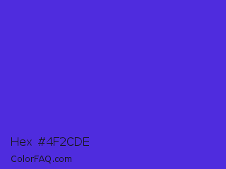 Hex #4f2cde Color Image