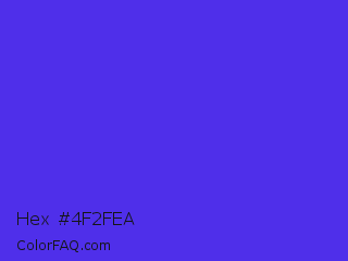 Hex #4f2fea Color Image