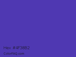 Hex #4f38b2 Color Image