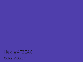 Hex #4f3eac Color Image