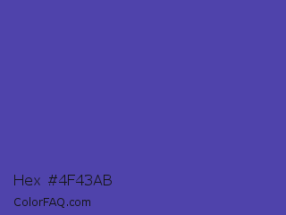 Hex #4f43ab Color Image