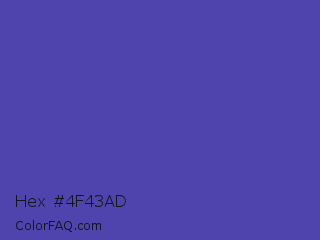 Hex #4f43ad Color Image