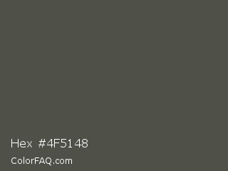 Hex #4f5148 Color Image