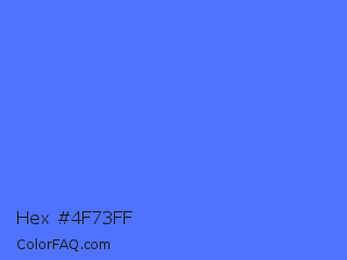 Hex #4f73ff Color Image