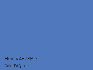 Hex #4f78bd Color Image