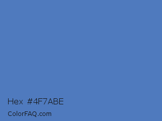 Hex #4f7abe Color Image