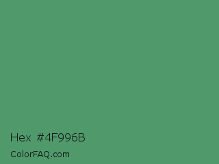 Hex #4f996b Color Image