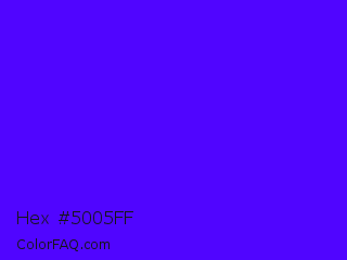 Hex #5005ff Color Image