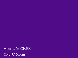 Hex #500b88 Color Image
