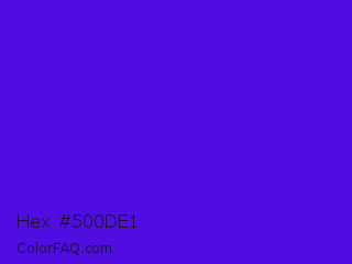 Hex #500de1 Color Image