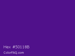 Hex #50118b Color Image