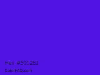 Hex #5012e1 Color Image