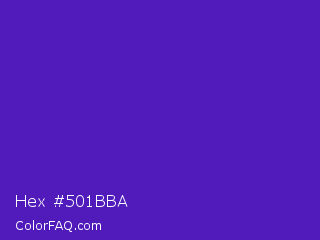 Hex #501bba Color Image