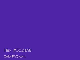 Hex #5024a8 Color Image