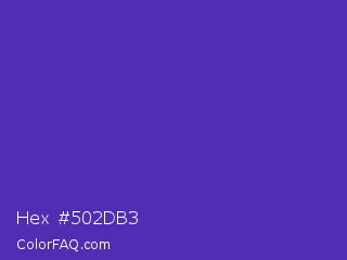 Hex #502db3 Color Image