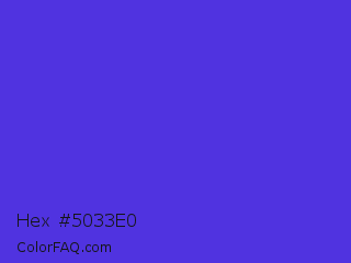 Hex #5033e0 Color Image