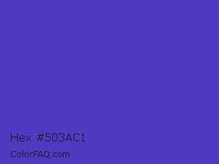 Hex #503ac1 Color Image